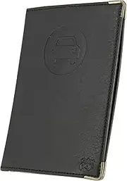 Color Pop Porte-Papiers Véhicule Coloris Noir + Étui Transparent Pour Carte Grise, Noir