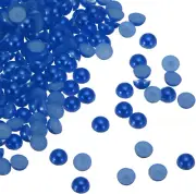 300Pcs Flatback Pearls 6Mm ABS Plastic Half round Dome Imitation Pearls Craft Be