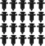 VGOL 20pcs Car Push-in Engine Undertray Trim Panel Clips Plack Bumper Grille Clips Compatible with Honda CRX 1983-1992 Civic 1972-2024