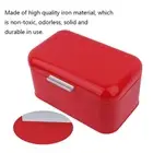 Color Retro Metal Bread Bin Box Large Capacity Kitchen Storage Container FN GO
