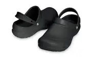 Crocs Bistro Slip Resistant Clogs Shoes Sandals Work Occupational - Black - Mens US 4/Womens US 6