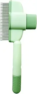 Pet Hair Removal Comb Flea Comb, 2025 New Advanced Dog Grooming Brush With Release Button, De-Shedding Cat Brush, Comfortable Ergonomic Handle, Safe & Gentle For Long & Short Hair Pets
