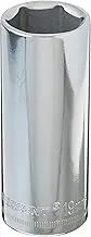 Crescent 3/8-inch Drive 6 Point Deep Metric Socket, 19 mm Fastener Size
