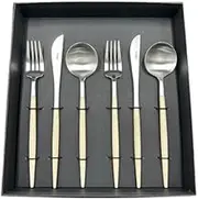 Cutipol GOA Ivory Silver Dinner Set, 6 Pieces
