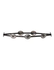 [Lauren Ralph Lauren] Leather Concho Black Skinny Belt