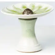 Alfresco Home Daisy Bird Bath in Green