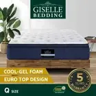 Giselle Bedding 34cm Mattress Cool Gel Memory Foam 7 Zone Pocket Spring Queen