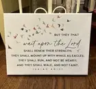 Isaiah 40:31 Canvas Sign
