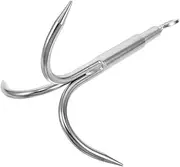 Stainless Steel Large Grappling Hook with Triple Claws for Reliable Fishing Anchoring and Outdoor Activities Heavy Duty Tool for Retrieving Objects Tough Conditions
