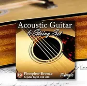 Adagio Pro Acoustic Guitar Strings Full Pack Light/Medium Gauge 12-52 Phophor Bronze