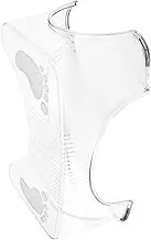 OATIPHO Transparent Bathroom Stool for Adults Non Slip Squatting Toilet Step Stool Comfortable Foot Rest for Toilet and Bath Modern Clear Design for Safety and Style