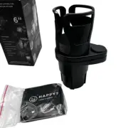 Limitless 2 In 1 Dual Expandable Cup Holder With 360 Degree Rotating Base New