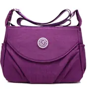 New Single Zipper Shoulder & Crossbody Bags Nylon Waterproof Package Compartment Women's Messenger Bag