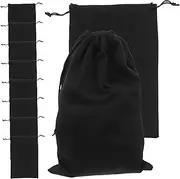 Toddmomy 10-pack Ski Goggle Case Soft Flannelette Pouch for Snow Goggles Men's Carrying Sleeve Scratch Resistant Adjustable Drawstring Compact Storage