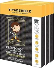 TitanShield 0.5mm Pop Protectors Sleeve Case Compatible with Funko - 4" Inch Pop! Vinyl Figures (60 Pack)