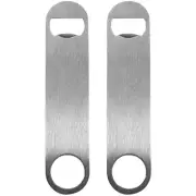 2 Packs Speed Beer Bottle Opener for Bartenders Party House Flat Stainless Steel