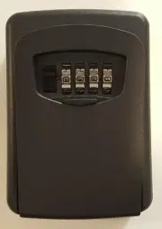 Key Storage LockBox, Combination Lock Box, Wall Mounted (Black ..-REF24-1027