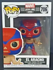 El Aracno Lucha Libre 706 Funko Pop Vinyl New in Mint Box + Protector