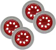 LOORGVEL 4pcs Shopping Cart Foldable Trolley Wheels Trolleys Carry Wheels Replacement Make up Trolley Wheels Casters Duffle Wagon Grocery Cart Wheels Roues Pour Utility Carts Four Plastic