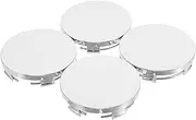 4 Pcs Car Modified Hub Cap Wheel Hub Center Cap Automotive Center Hubcaps Wheel Hubcap Car Accessories Silver Abs Plastic