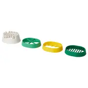 UPPFYLLD egg slicer, set of 4, mixed colours