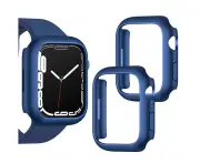 For Apple Watch Series 8 45mm Premium Soft Protective Silicone Gel Case Cover (Blue)