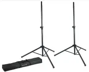 Gator - GFW-SPK-2000SET - Speaker Stand Pack with Carry Bag - Black