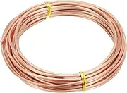 uxcell 99.9% Soft Copper Wire for Gardening, 8 Gauge/3.2 mm Diameter 21 Feet/6.3 m 1 Pound Spool Pure Bare Copper Wire for Jewelry Making Beading Electroculture Plants