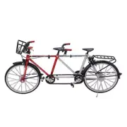 Bicycle Model Tandem Bicycle 1/10 Simulation Bike Detachable For Boys Girls ◑