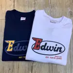 👕EDWIN愛德恩✨24年春夏超重磅飛行LOGO落肩OVERSIZE寬版短袖上衣