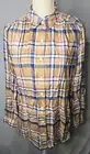 Style & Co Plus Size Plaid Boyfriend Tunic Shirt, Color Plaid Golden Size 2X NWT