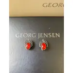 GEORG JENSEN喬治傑生GJ2005 首刻 丹麥製 年度紅玉髓耳夾