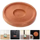 4pcs Round Wood Coasters Wooden Drink Coasters Whiskey Glass Rotating Coasters