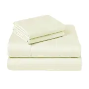310TC Fusion Cotton Percale Sheet Set Ivory King
