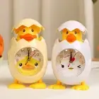 Cartoon Bell Alarm Clocks Plastic Desktop Clock Eggshell Alarm Clock Bedside