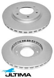 ULTIMA FRONT VENTED DISC BRAKE ROTORS FOR MITSUBISHI TRITON MQ MR 4N15 2.4L I4 (for: Mitsubishi)