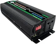1000W 12V to 220V Pure Sine Wave Car Inverter Pure Sine Wave Inverter with LED Indicator for Solar Panel Camping (12V, 220V)