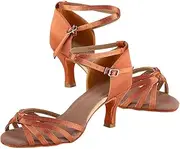[QANYEGN] Women Latin Dance Shoes, Female Ballroom Salsa Dance Shoes, Latin Shoes for Dancing In Ballroom, Performing In Theater