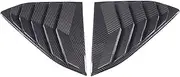 Compatible For Chevrolet Corvette C8 Stringray Z51 Z06 2020-23 ABS Black Car Rear Window Triangle Shutter Deflector Decoration Accessories(Carbon fiber)