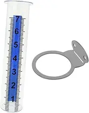 Rain Gauge Outdoor Measuring Device Rain Measurement Gauge with Rack Holder for Farm