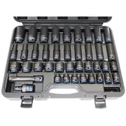 SP Tools 1/2" Drive Standard & Deep Impact Socket Set - SP20322