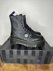 Dr.Martens x Wednesday Jadon Boots Size US SIZE 9/10 Black Nappa Lux SAMPLE