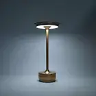 (Rose Gold)Rechargeable Cordless Led Desk Lamp Touch Sensor Lamp 3 Modes Port SP