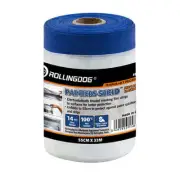 6Rolls ROLLINGDOG Masking Film PRE-Taped 55cm x 33m