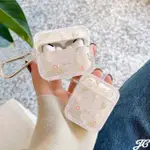 【JC COLLECTION】AIRPODS1/2/AIRPODS PRO/AIRPODS3鬱金香兔子印花附掛藍牙耳機保護殼(鬱金香兔子)