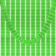9.8ft Four-Leaf Garland, 12 Pack Tissue Paper Hanging Flower, Lime Green