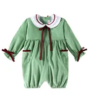 [La Coqueta] La Coqueta Baby Grenada cotton dress and bloomers set M 24 green