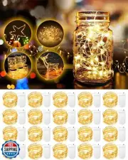 20 Pack Fairy Lights Battery Operated 3.3ft 20 LED Mini Fairy String Lights W