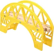 Train Set Bridge Tunnel Kit Wooden Train Tracks Accessory for Boys Cognitive Development Toy