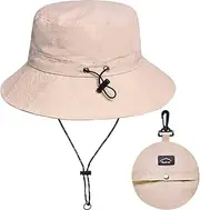 [Malaxlx] Waterproof Bucket Hat for Women and Men - UV Protection Beach Sun Hat Fishing Safari Boonie Hat Rain Hat Adjustable Packable